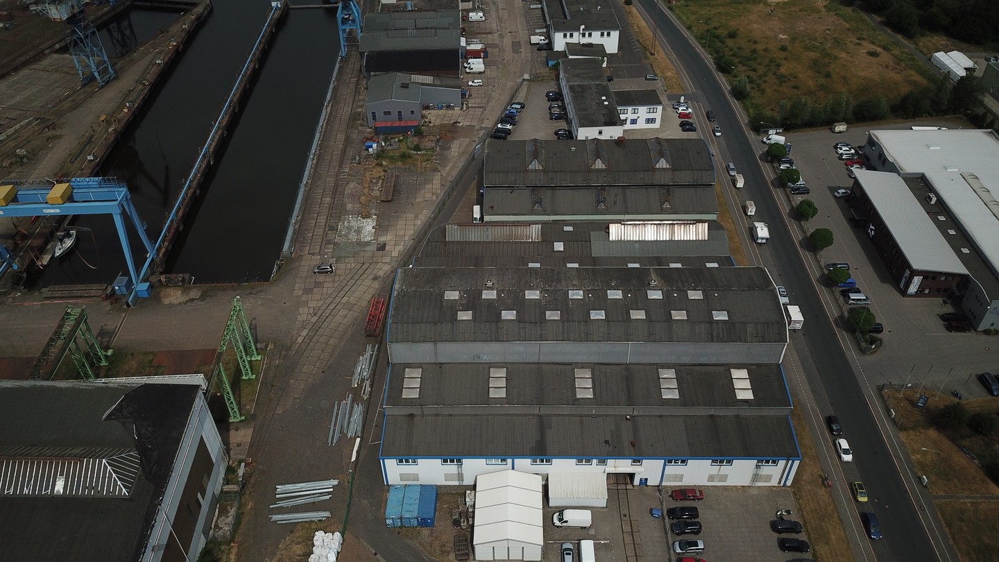 Übernahme des Geländes der Seebeck Neubauwerft gemeinsam mit der Familie Ehlerding