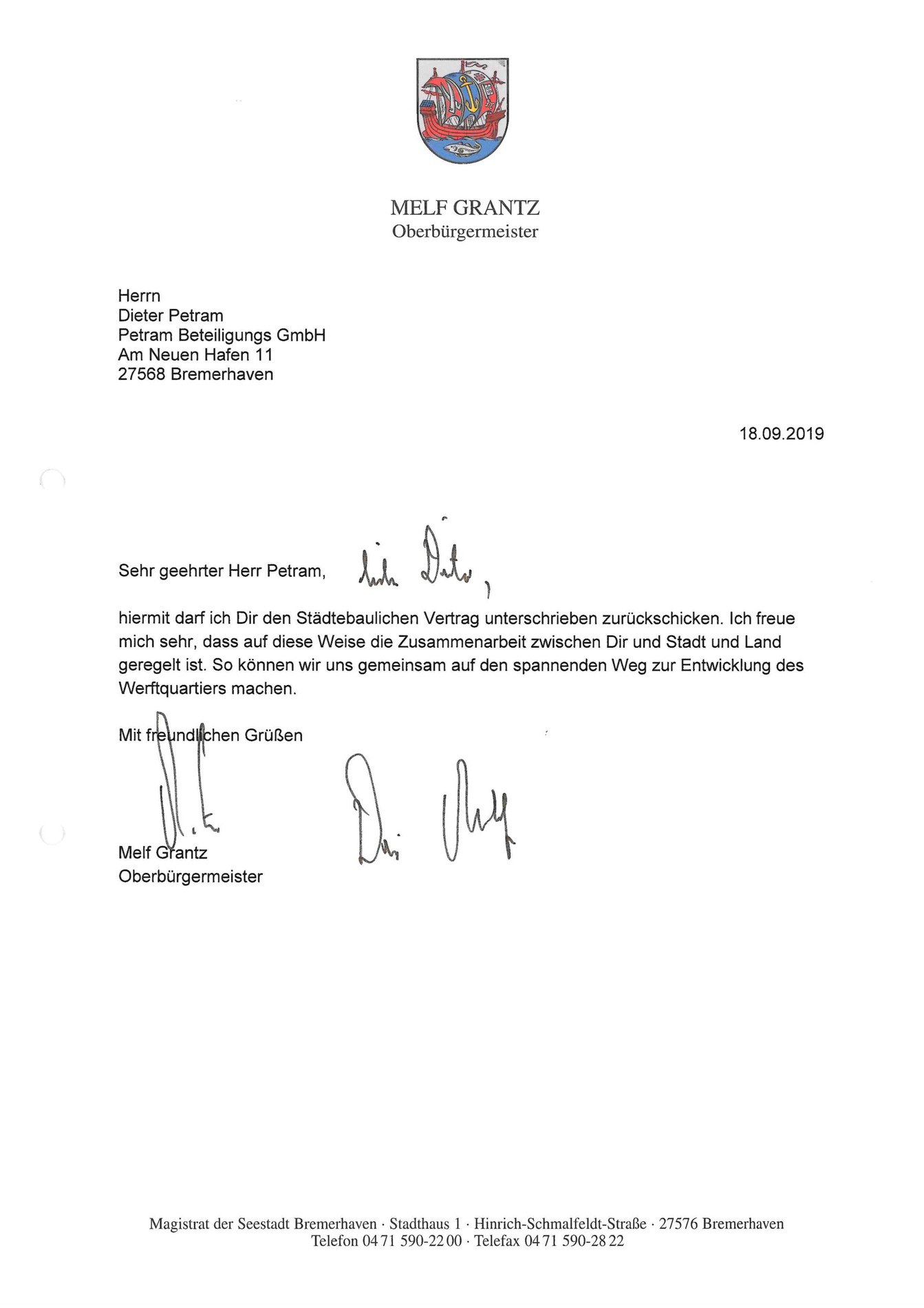 Auslobung des städtebaulichen Wettbewerbs <br/>des Werftquartiers