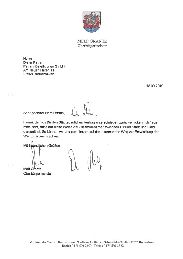 Auslobung des städtebaulichen Wettbewerbs <br/>des Werftquartiers